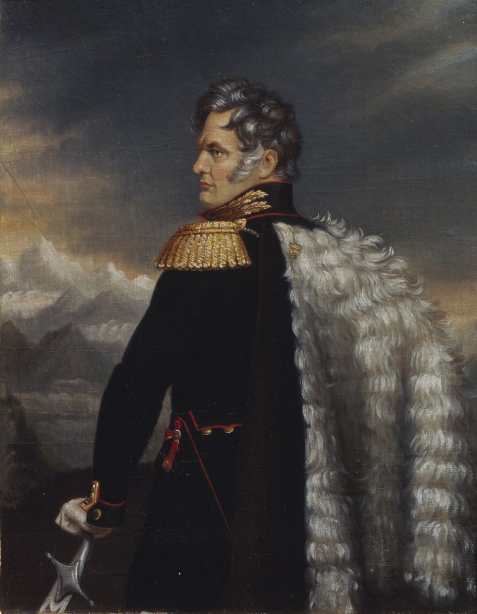 俄罗斯陆军总司令在高加索的肖像Aleksey Yermolov 1777-1861，1825年 作者 不明