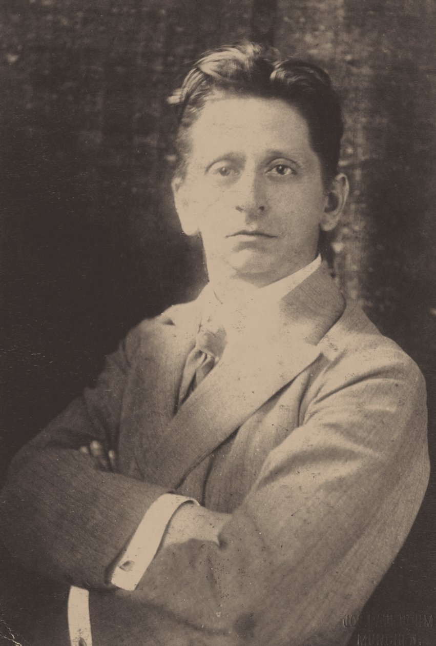 作曲家亚历山大·冯·泽姆林斯基的肖像1871-1942年。 作者 不明
