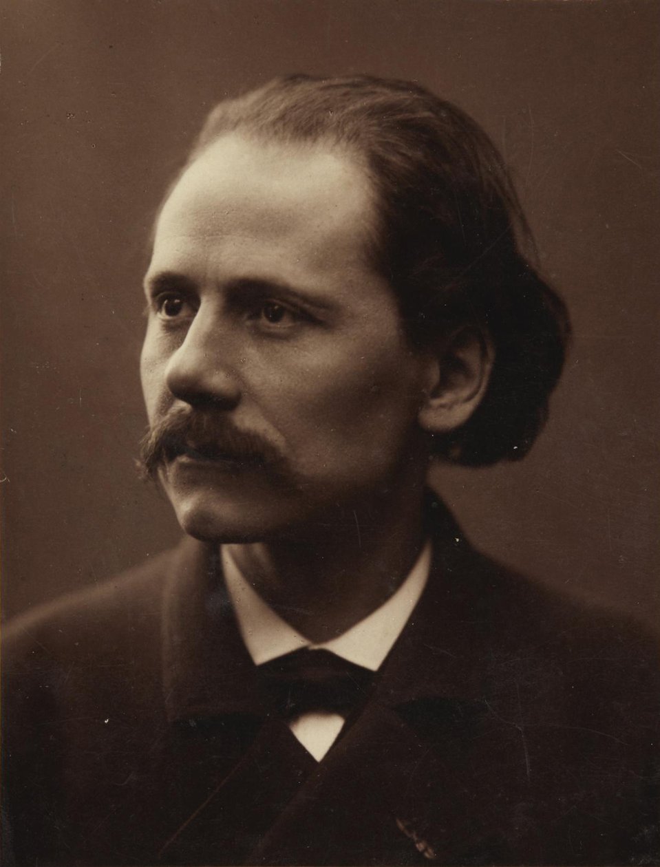 作曲家Jules Massenet的肖像1842-1912，1881年。 作者 不明