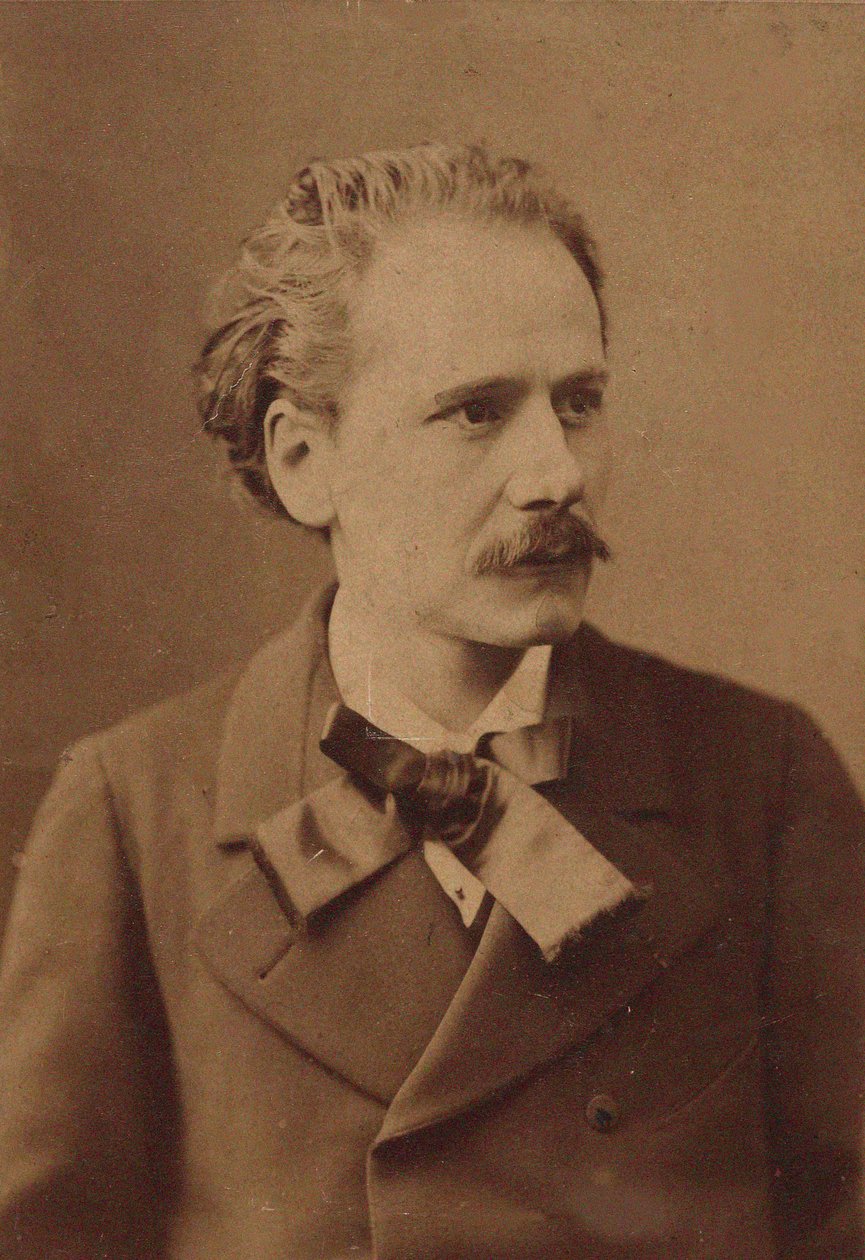 作曲家Jules Massenet 1842-1912的肖像，约1885年。 作者 不明
