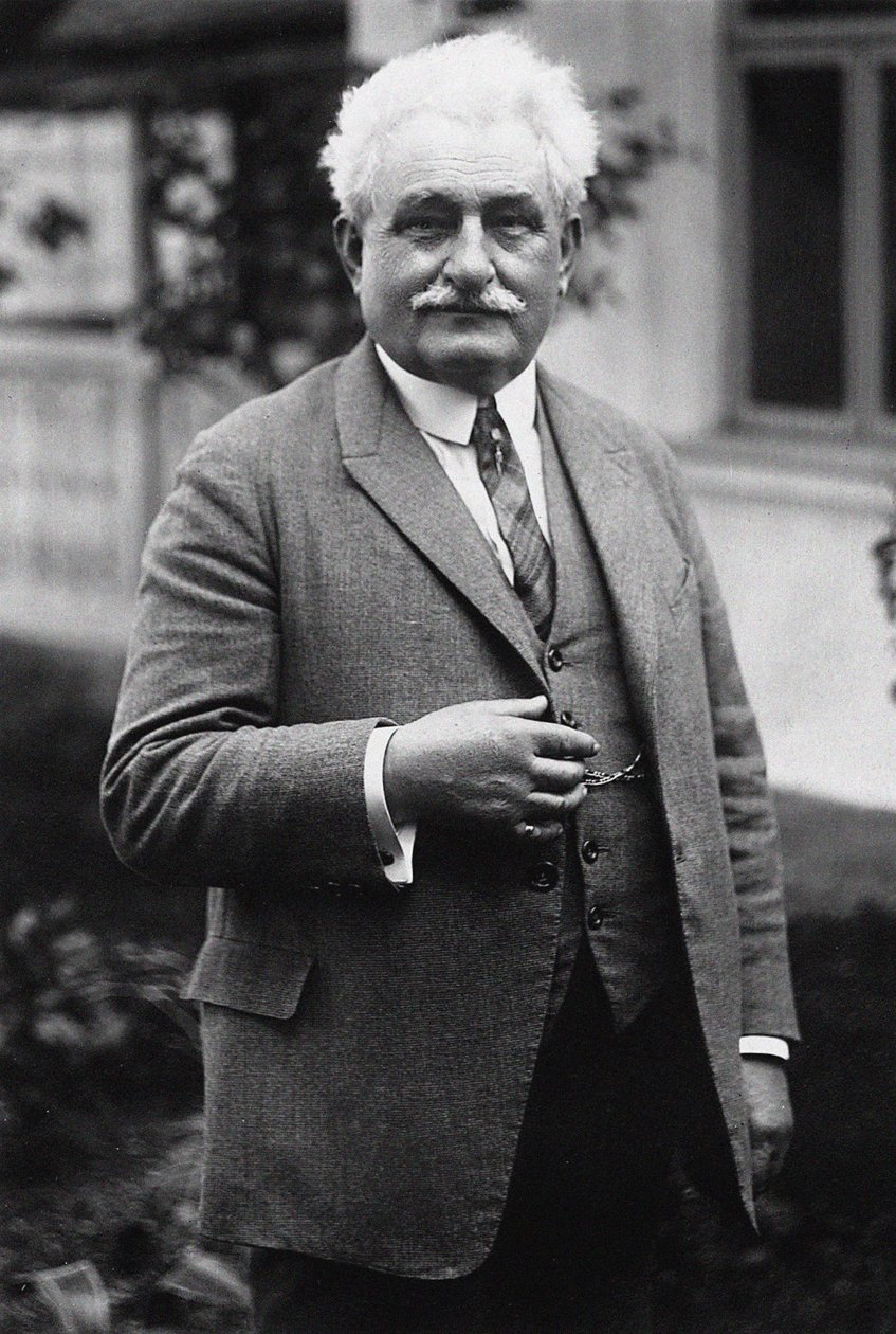 作曲家Leos Janacek 1854-1928的肖像。 作者 不明