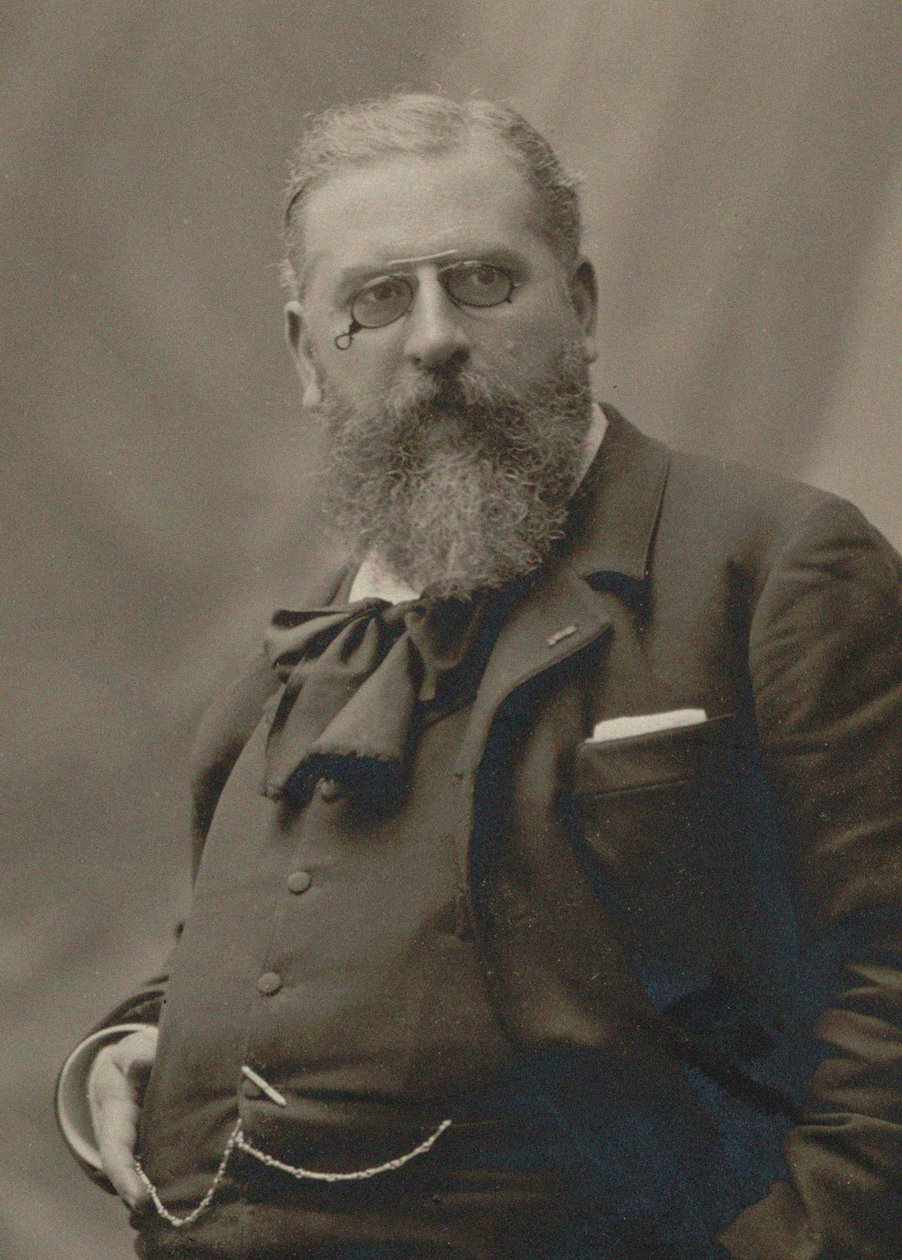 作曲家Raoul Pugno 1852-1914的肖像，约1900-1910。 作者 不明