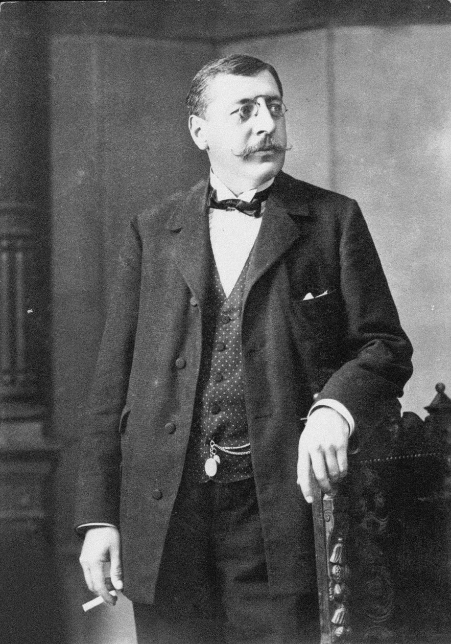 指挥家和作曲家费利克斯-莫特尔1856-1911年的肖像。 作者 不明