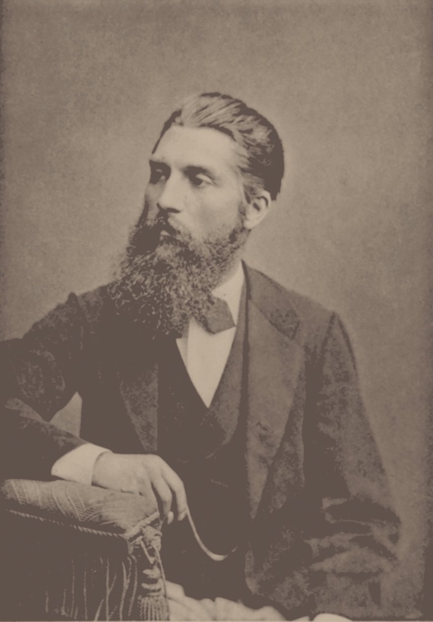 钢琴家和作曲家阿道夫·詹森（Adolf Jensen）的肖像1837-1879年。 作者 不明