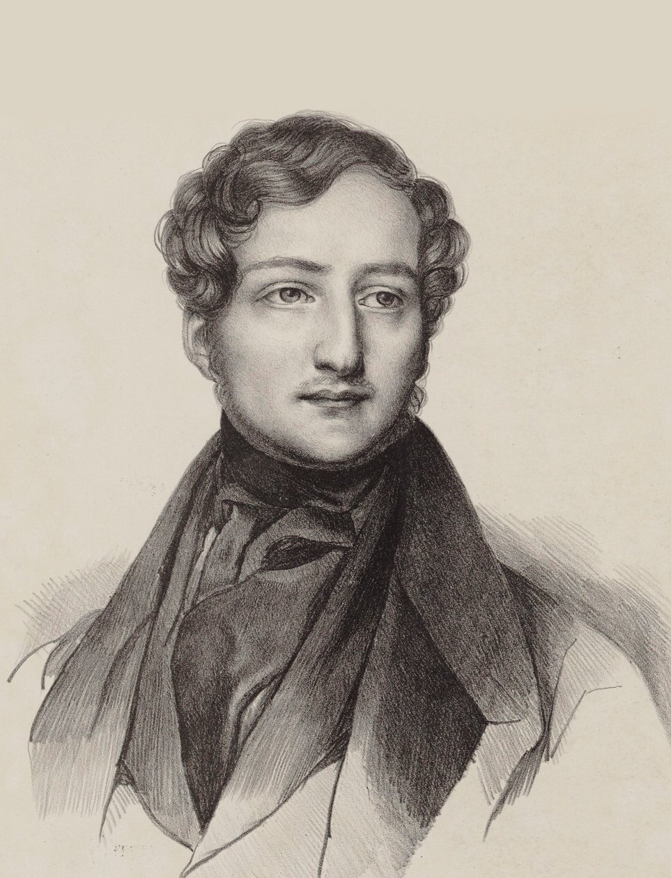 钢琴家和作曲家Sigismund Thalberg 1812-1871年的肖像。 作者 不明