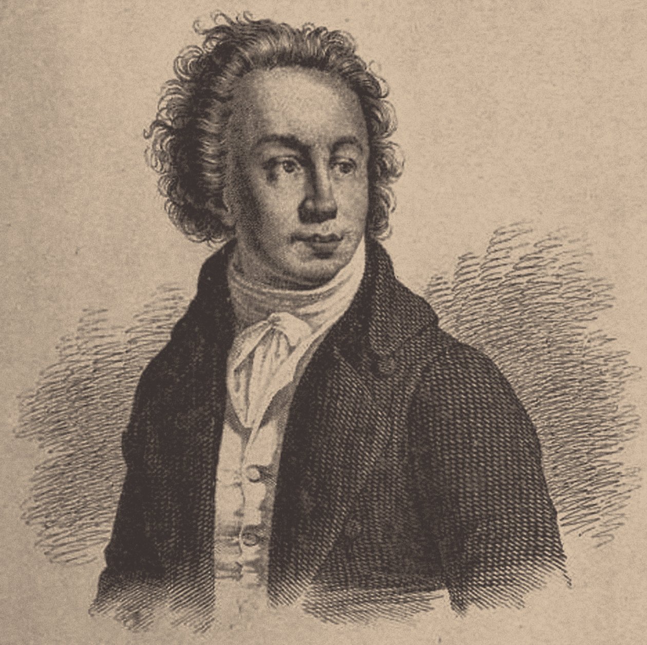 诗人伊万·S·巴科夫（Ivan S.Barkov）的肖像1732-1768，十九世纪 作者 不明