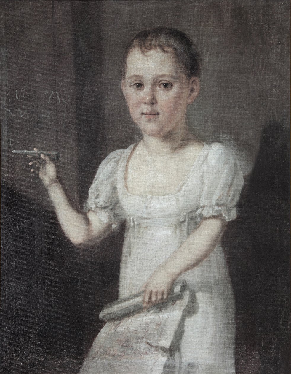 诗人米哈伊尔·勒蒙托夫（Mikhail Lermontov）1814-1841的肖像，孩子，1817-1818年 作者 不明