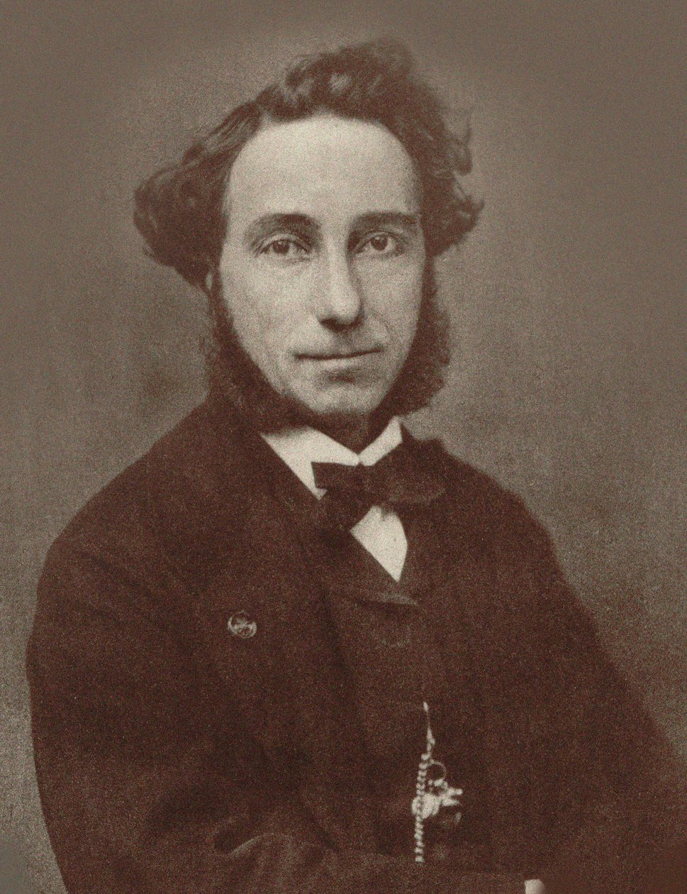 小提琴家和作曲家卡米洛-西沃里1815-1894年的肖像，约1865年。 作者 不明
