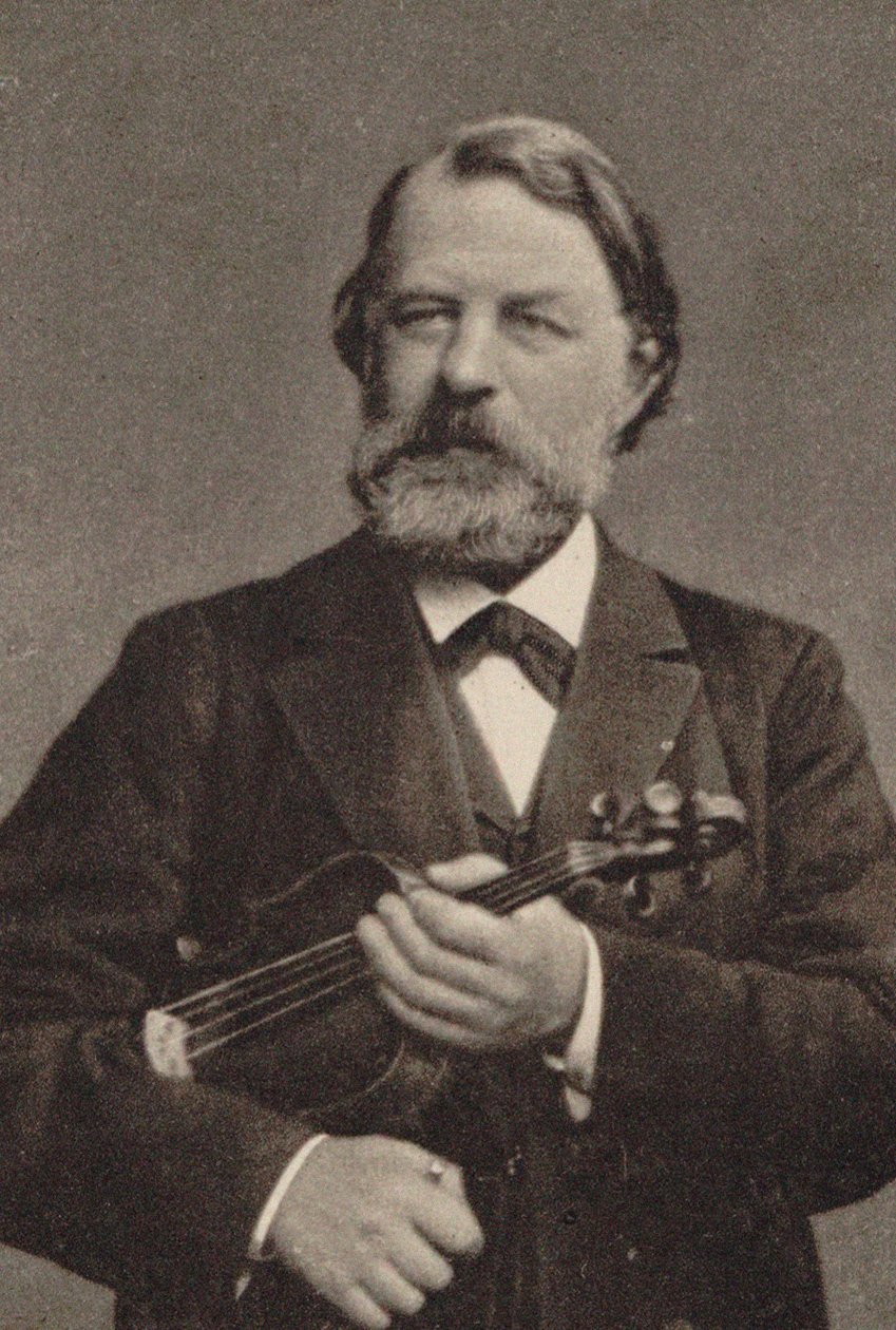 小提琴家和作曲家约瑟夫·约阿希姆（Joseph Joachim 1831-1907）的肖像。 作者 不明