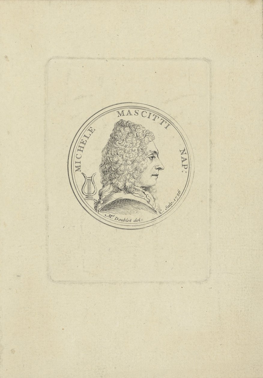小提琴家和作曲家米歇尔·马西蒂（Michele Mascitti）的肖像1663-1760，1726年。 作者 不明