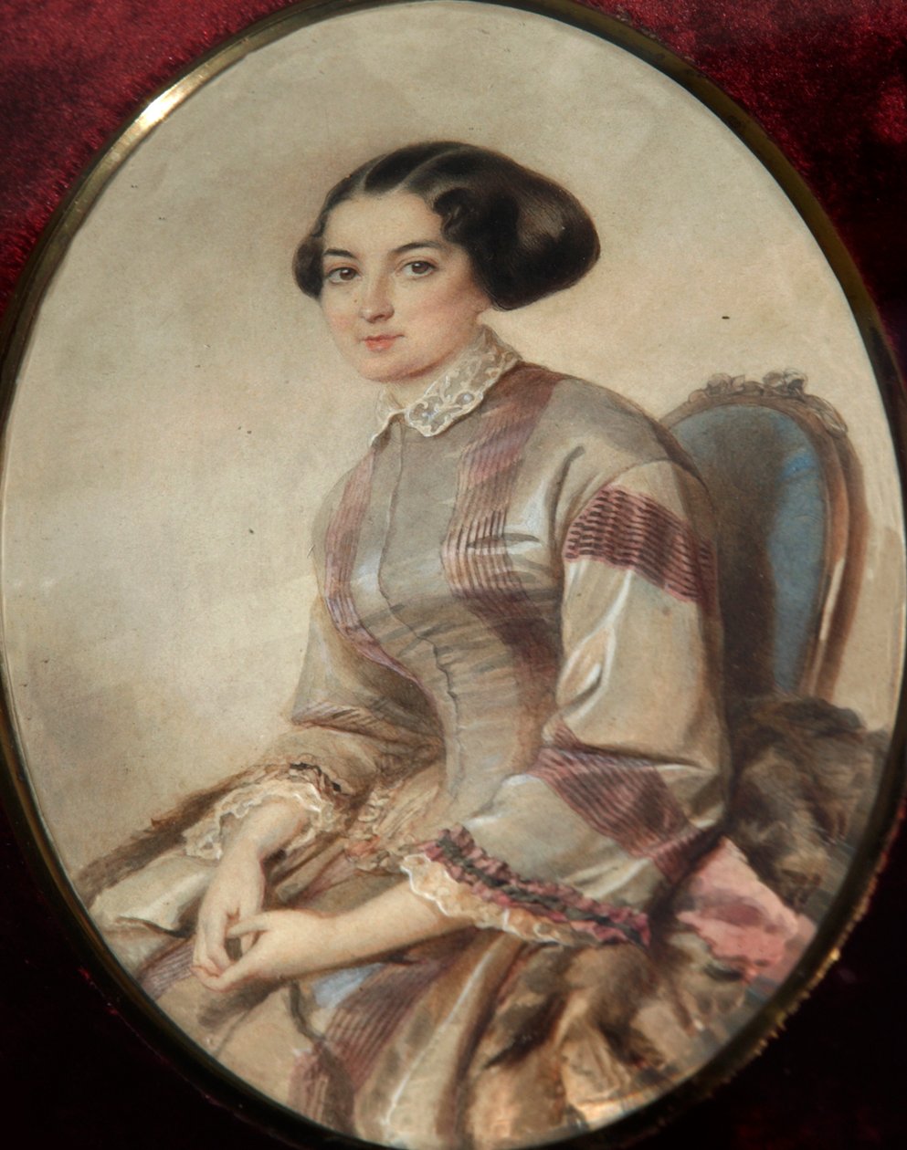 作家Avdotya Panayeva的肖像，1819-1893。   作者 不明