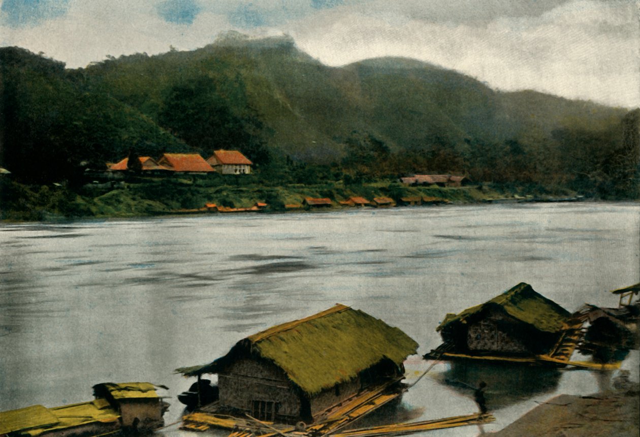 Trai-Hut Post，高跷屋，1900年。 作者 不明