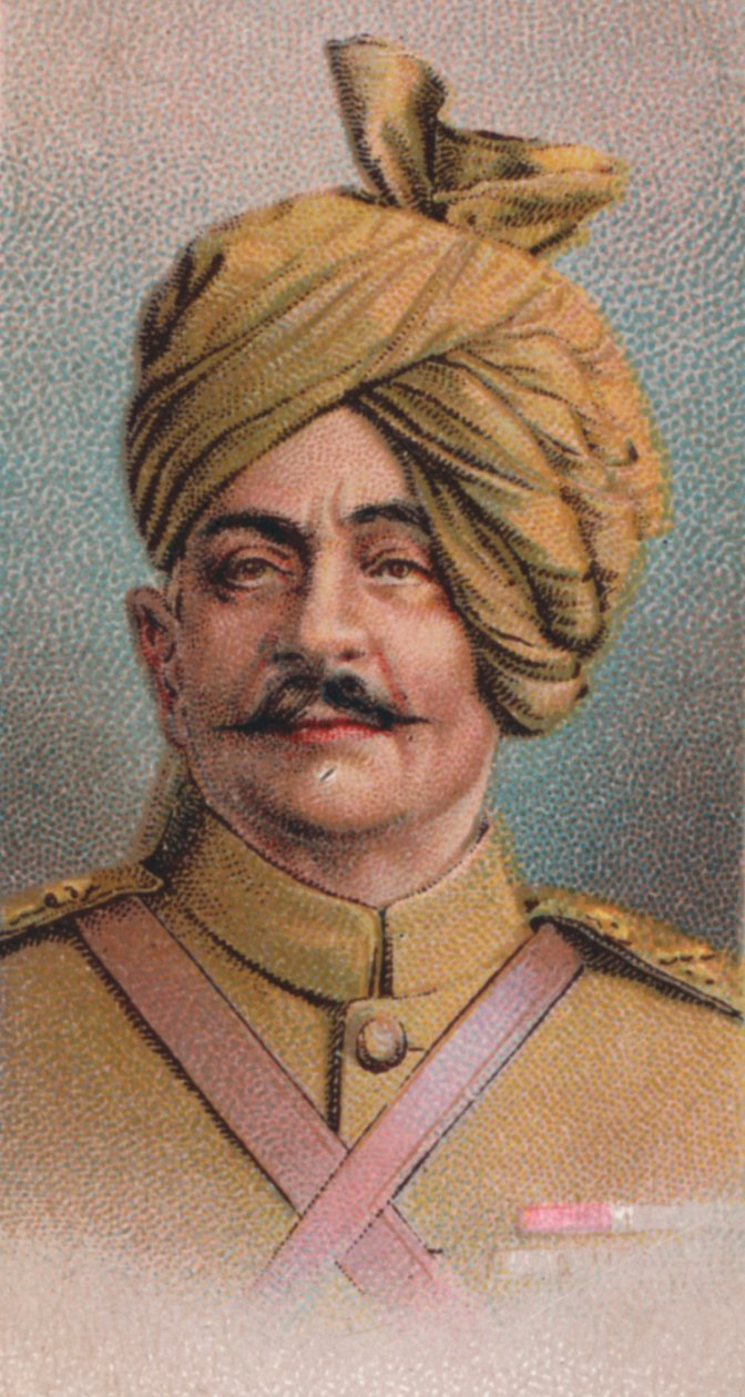 普拉塔普·辛格（Pratap Singh）1845-4 -1922，英属印度陆军军官，伊达尔大公，1917年 作者 不明