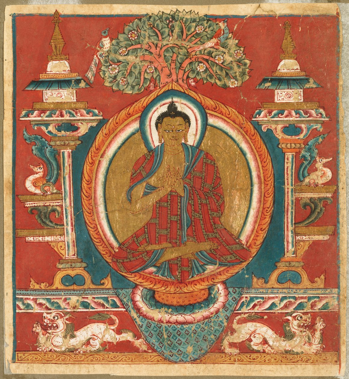 传教释迦牟尼，1000年代。 作者 不明