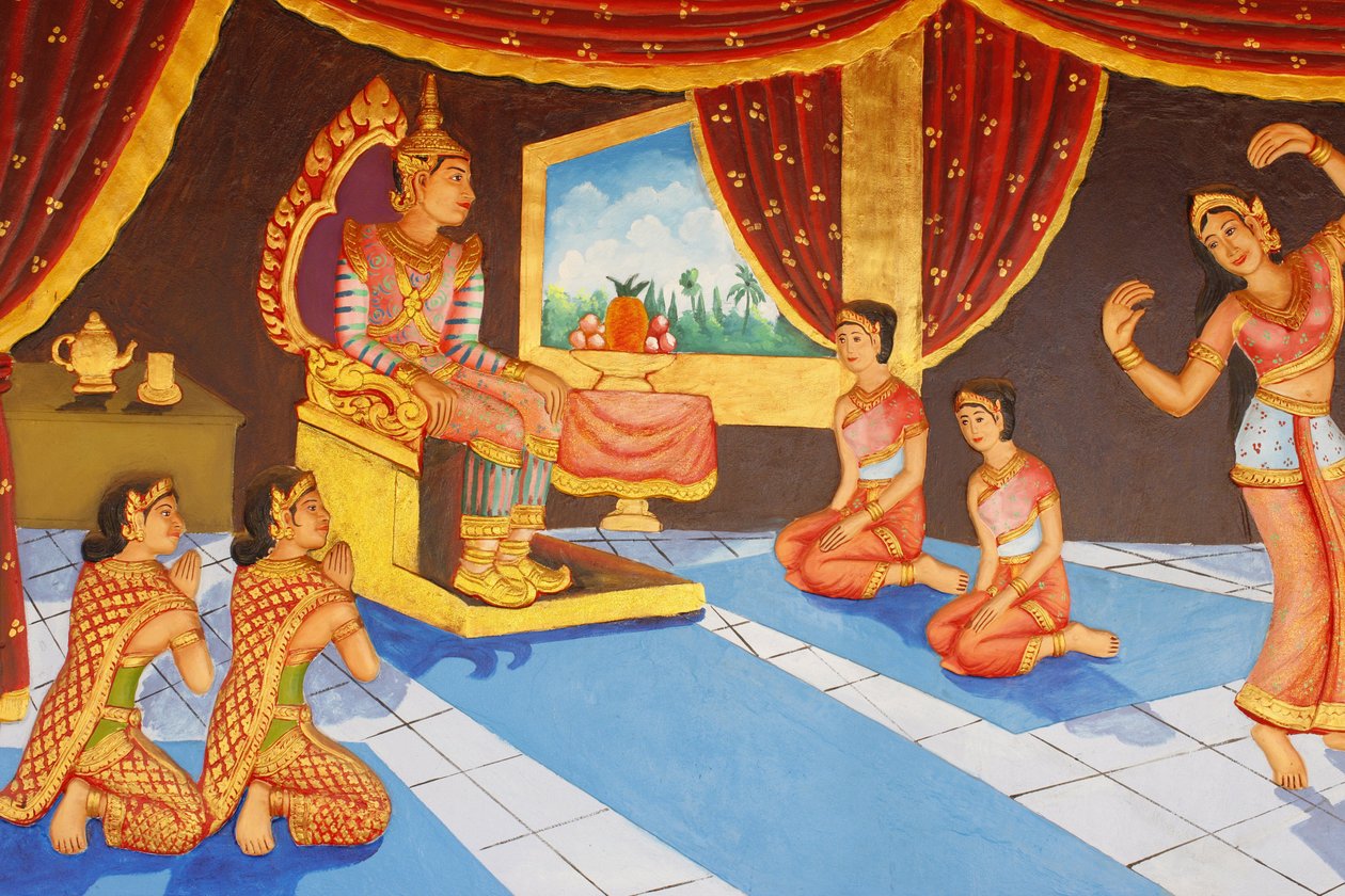 Preah Prom Rath MonasteryLife of the BuddhaDancing in the palace, Siem Reap, Cambodia 作者 不明