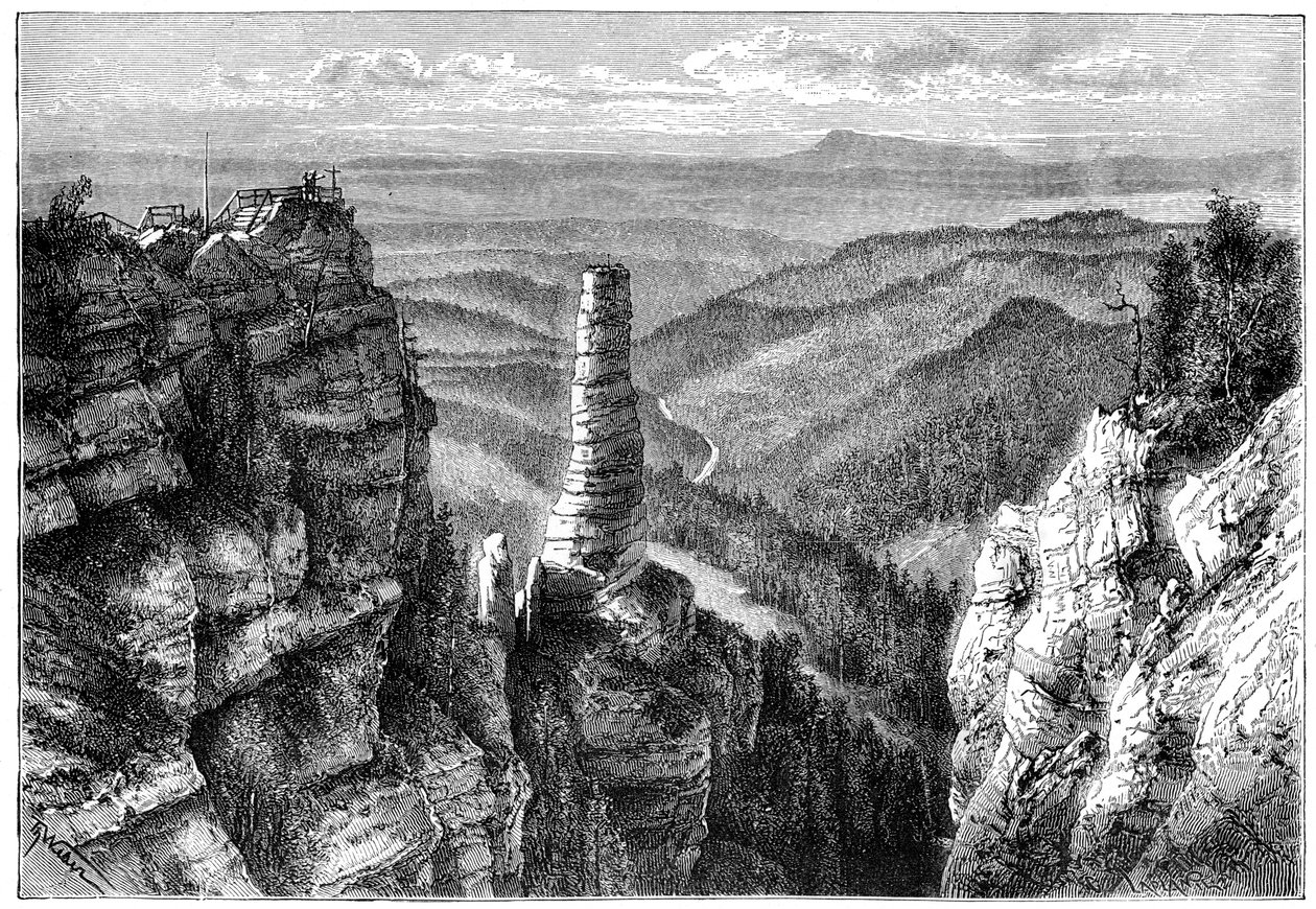 Prebischer Kogel，瑞士撒克逊人，1879年 作者 不明