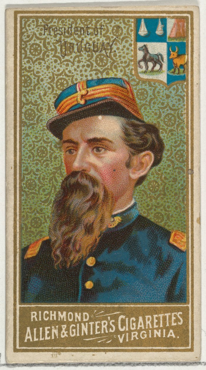 乌拉圭总统，来自Allen & Ginter Cigarettes的World