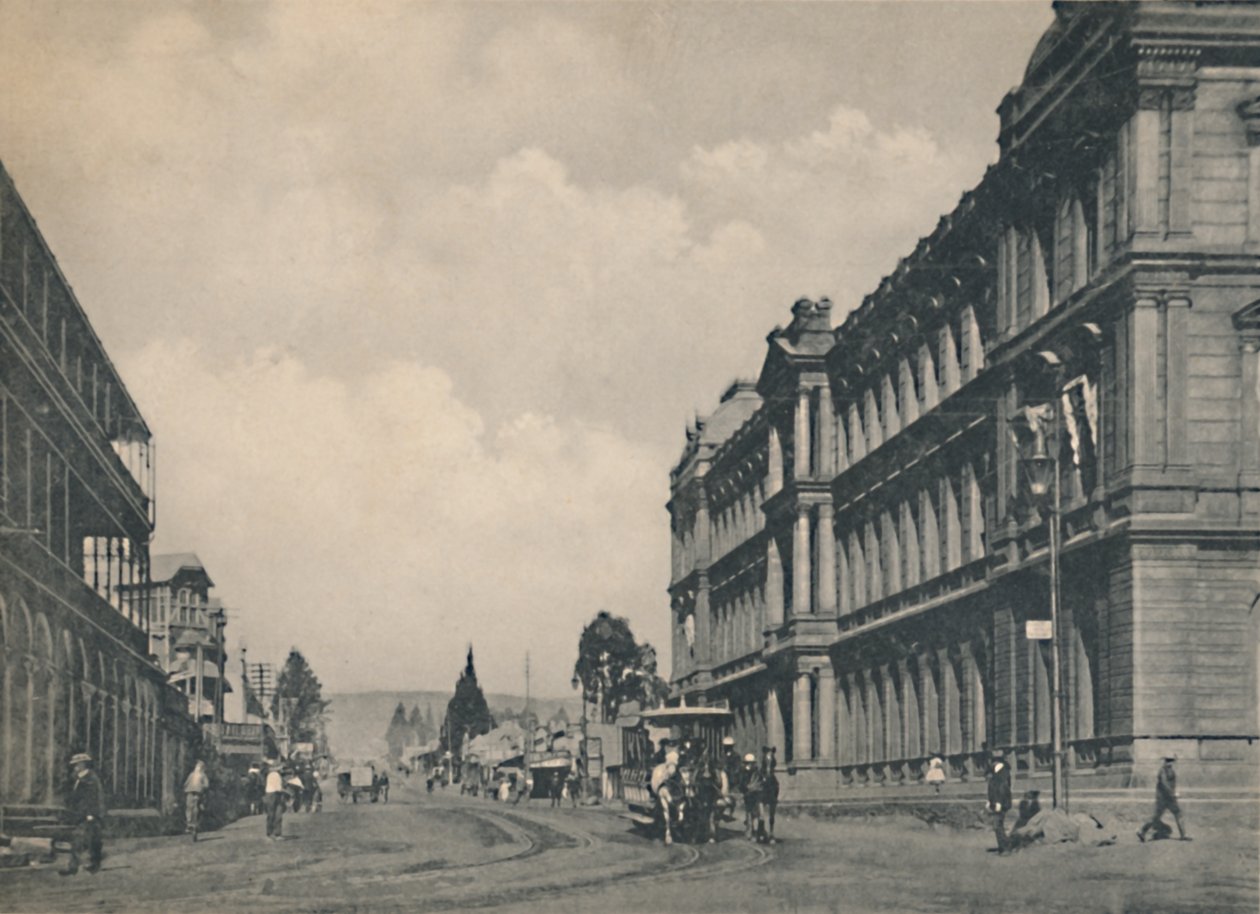 比勒陀利亚（Pretoria）-市场街朝南，c1912。 作者 不明