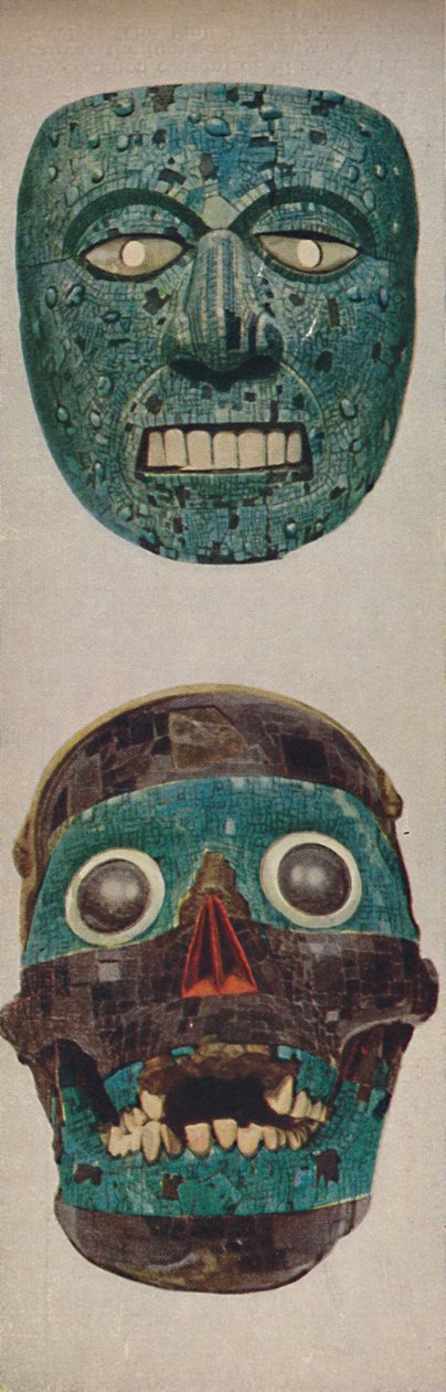 礼节和节日面具中的原始文化-Quetzalcoatl和Tezcatlipocaa，c1935年 作者 不明