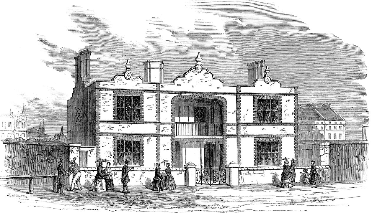 1851年，阿尔伯特亲王王子为劳动阶层建造样板房 作者 不明