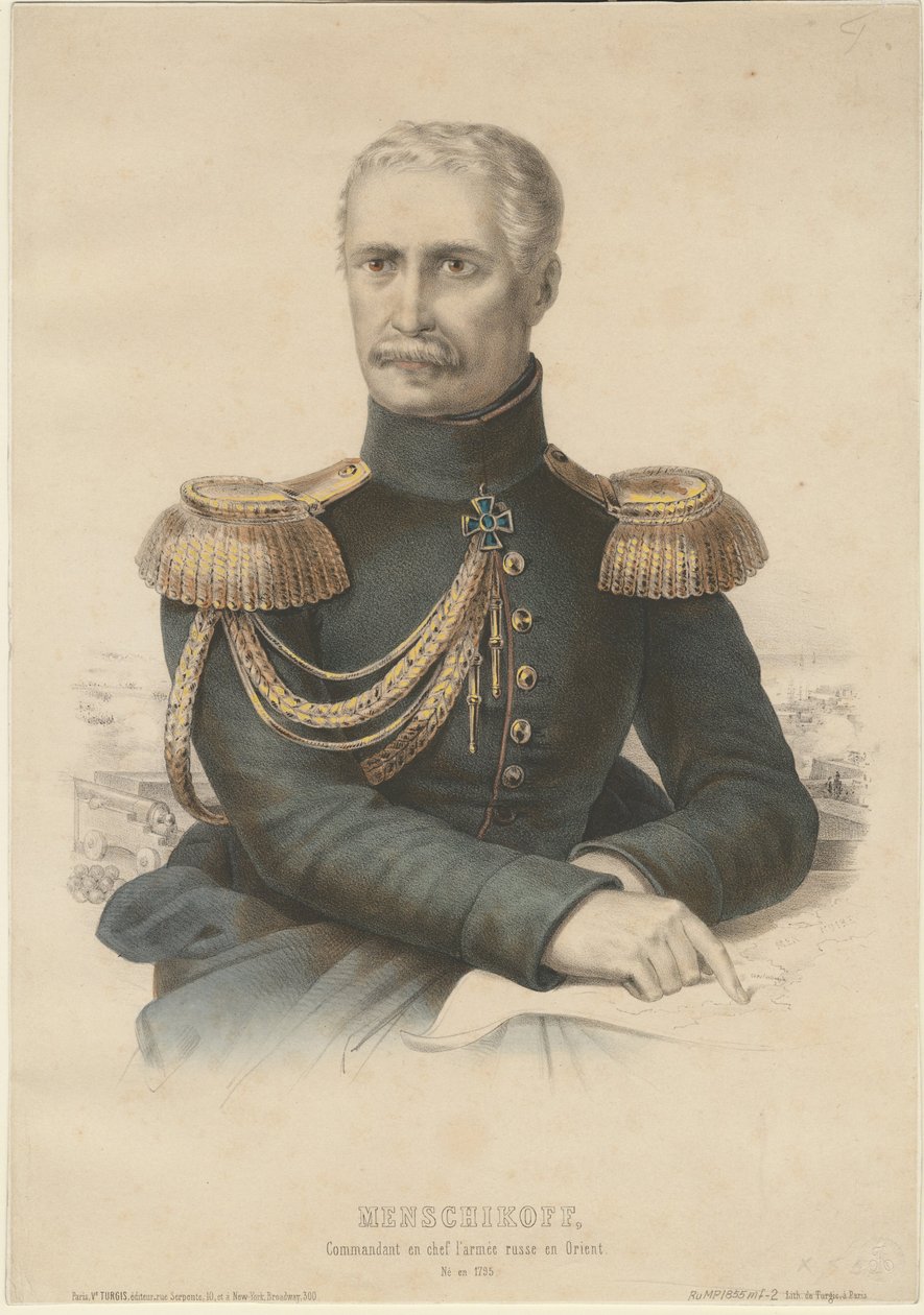 亚历山大·谢尔盖耶维奇·门希科夫王子（1787-1869年，1855年） 作者 不明