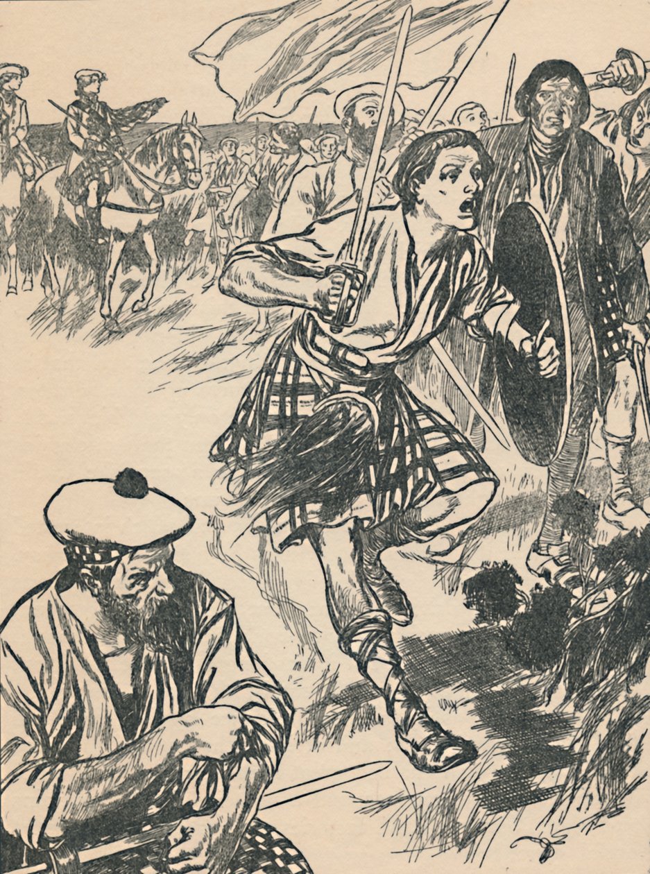 查理王子在卡洛登战役中（c1907） 作者 不明