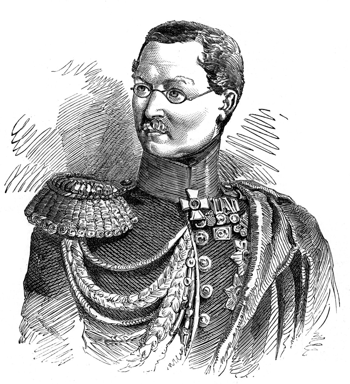 1853年，多瑙河公国的俄军总司令戈特沙科夫亲王 作者 不明