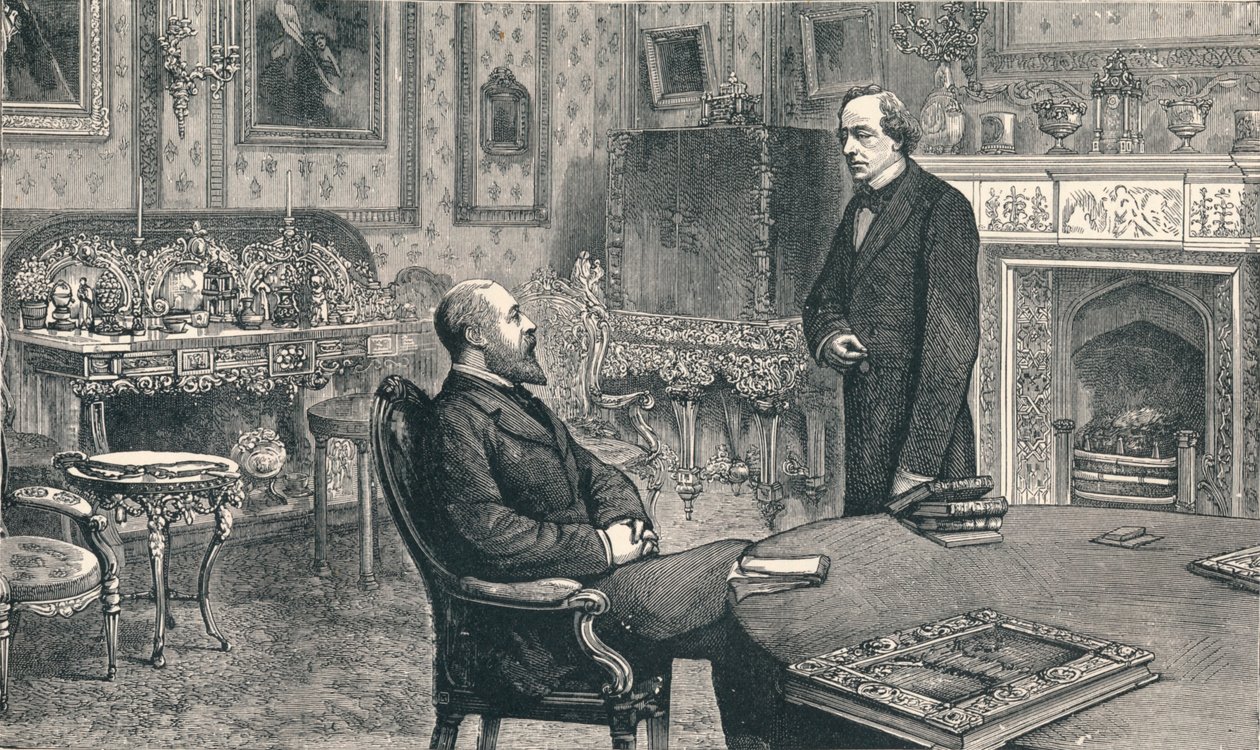 威尔士亲王在休根登庄园拜访比肯斯菲尔德勋爵，1896年 作者 不明