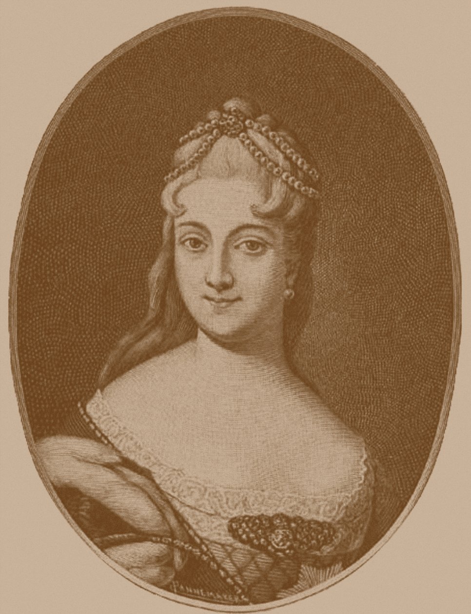 叶卡捷琳娜公主Alekseyevna Dolgorukova 1712-1747 作者 不明