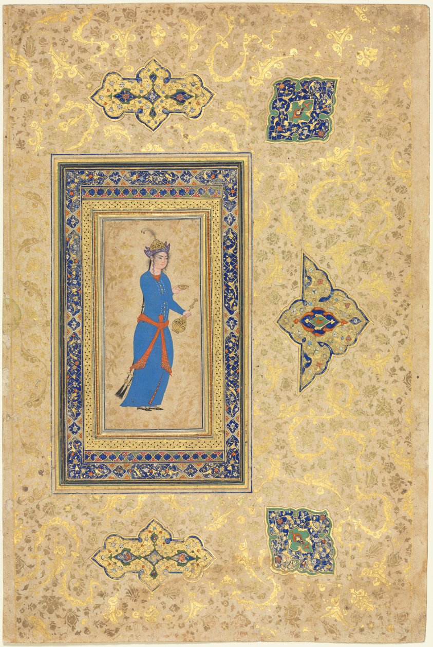 公主与葡萄酒瓶和杯子直肠，c。 1550-1600。 作者 不明