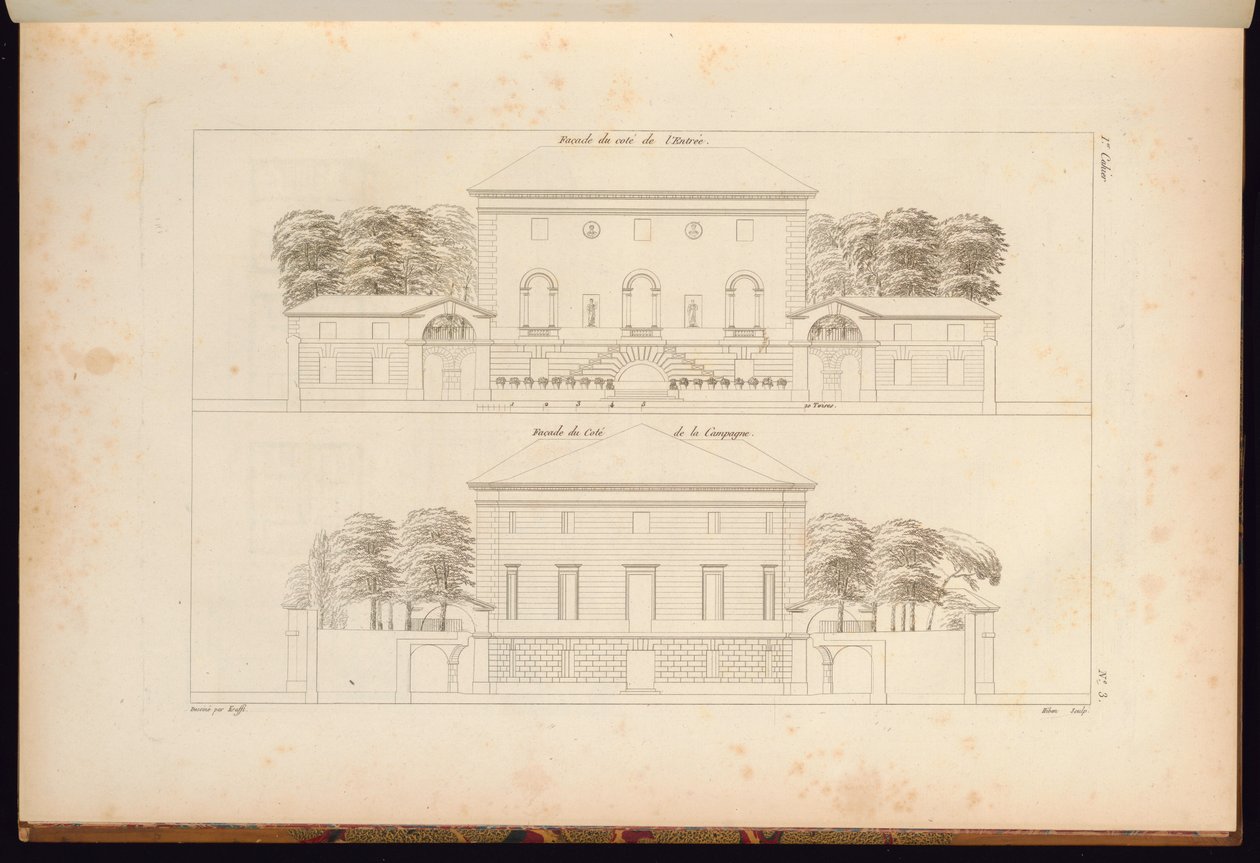 印刷，《民用建筑收藏》，1806–12年 作者 不明