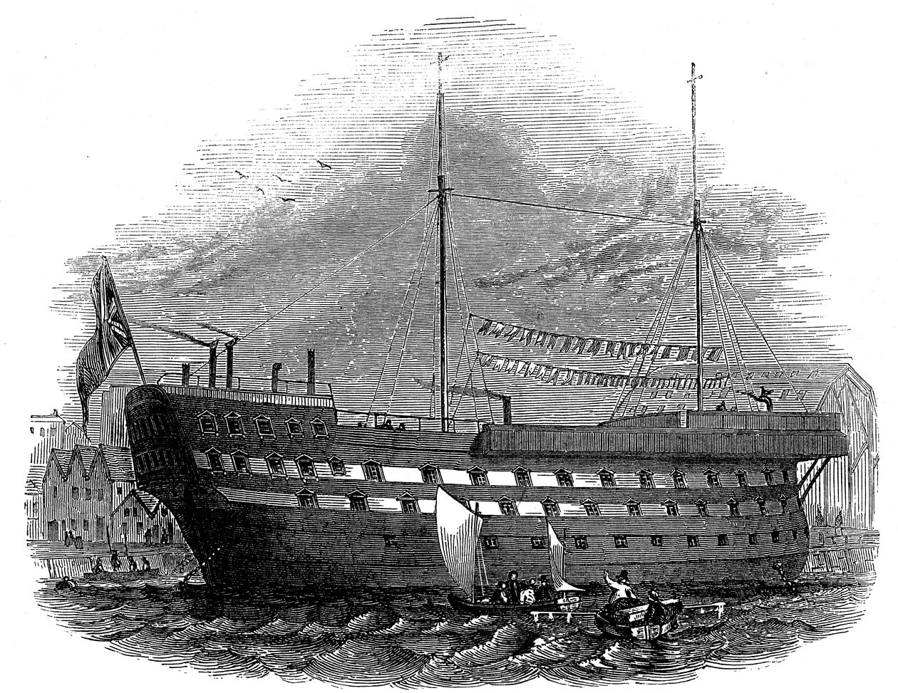 伦敦伍尔维奇的绿巨人监狱士兵，1848年 作者 不明