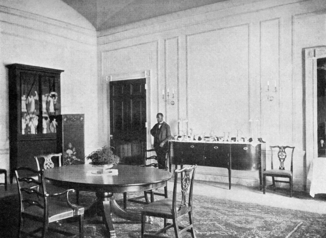 1908年，美国华盛顿特区，白宫的私人餐厅 作者 不明