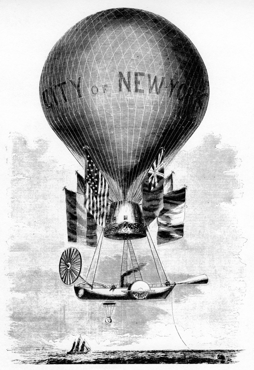 Lowes Balloon教授，c1859 作者 不明