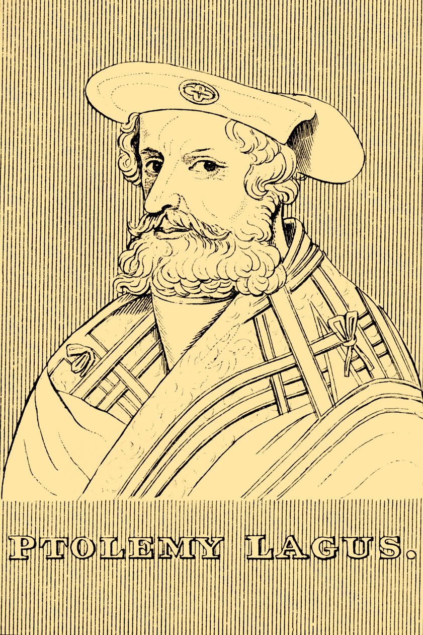 托勒密·拉格斯（Ptolemy Lagus），约公元前367-282年，1830年。 作者 不明