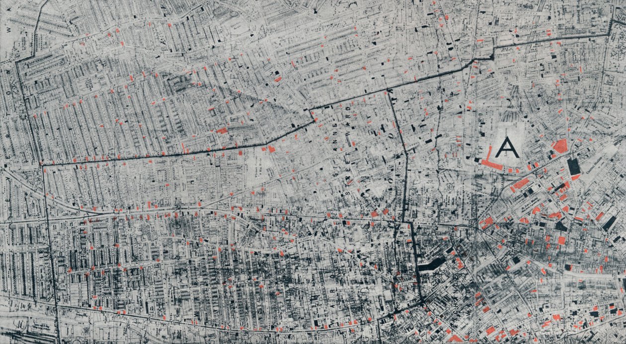 利物浦公共房屋地图，1912年，1912年 作者 不明
