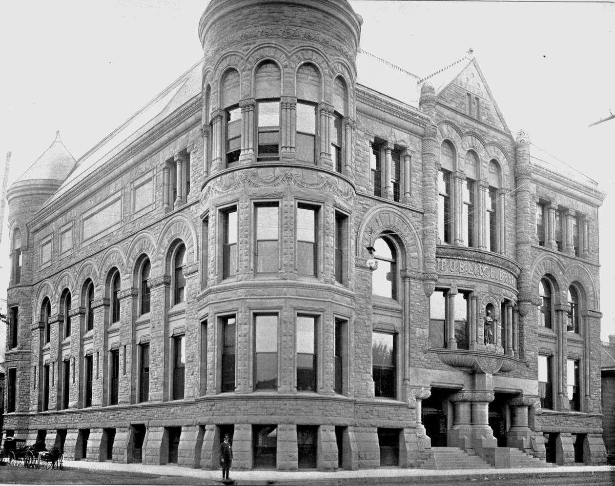 美国明尼苏达州明尼阿波利斯市公共图书馆大楼，建于1900年。 作者 不明
