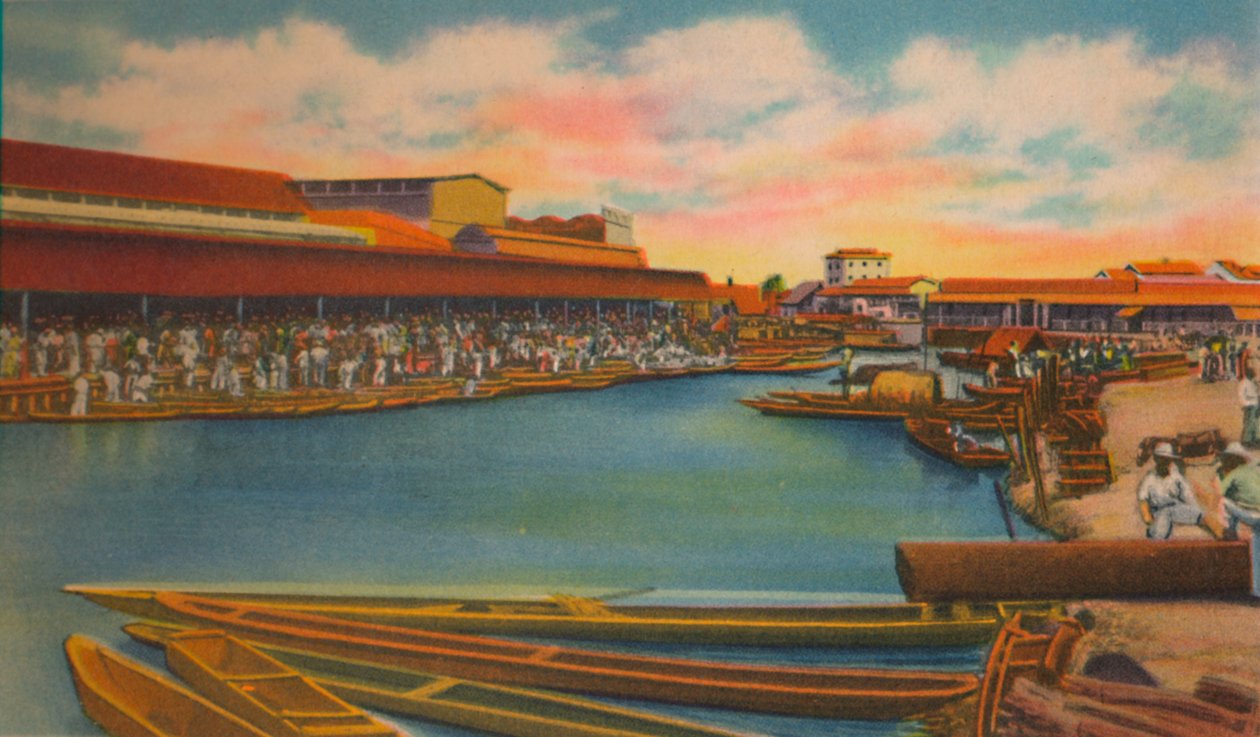 公开市场，巴兰基亚，c1940年代 作者 不明