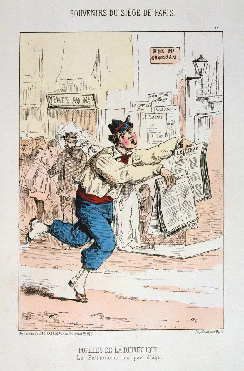 巴黎围困共和国剧院（Pupilles de la Republique），1870-1871年 作者 不明