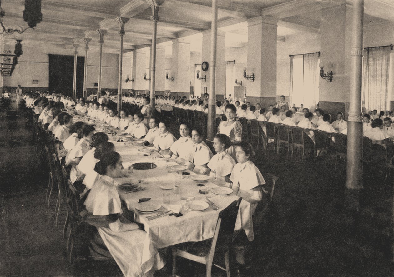 食堂斯摩尼贵族学院的学生，1889年 作者 不明