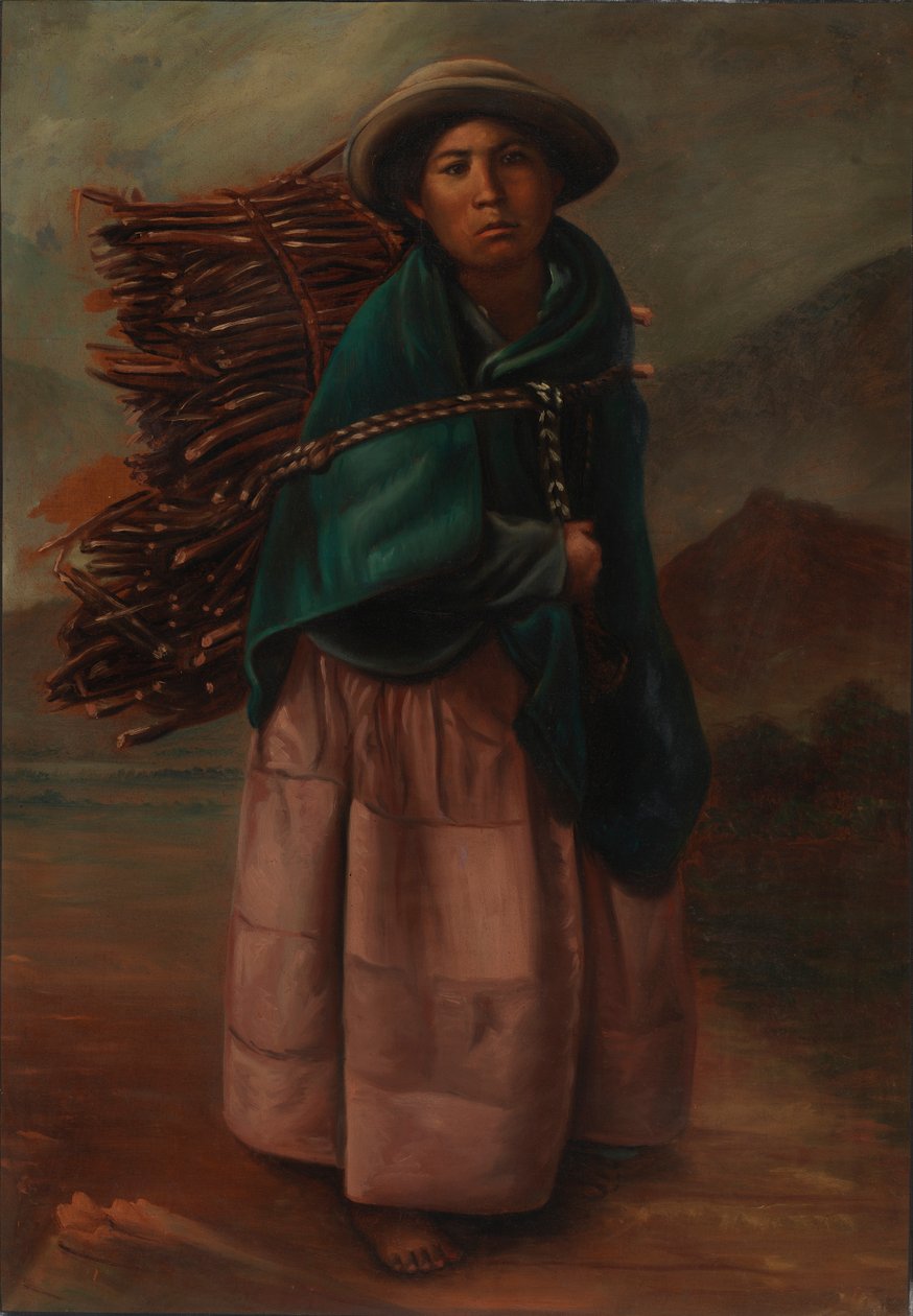 克丘亚女孩，约1890-1892年。 作者 不明