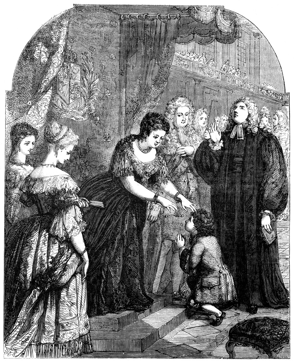 安妮女王（1665-1714）为邪恶而感动的年轻塞缪尔·约翰逊（Samuel Johnson） 作者 不明