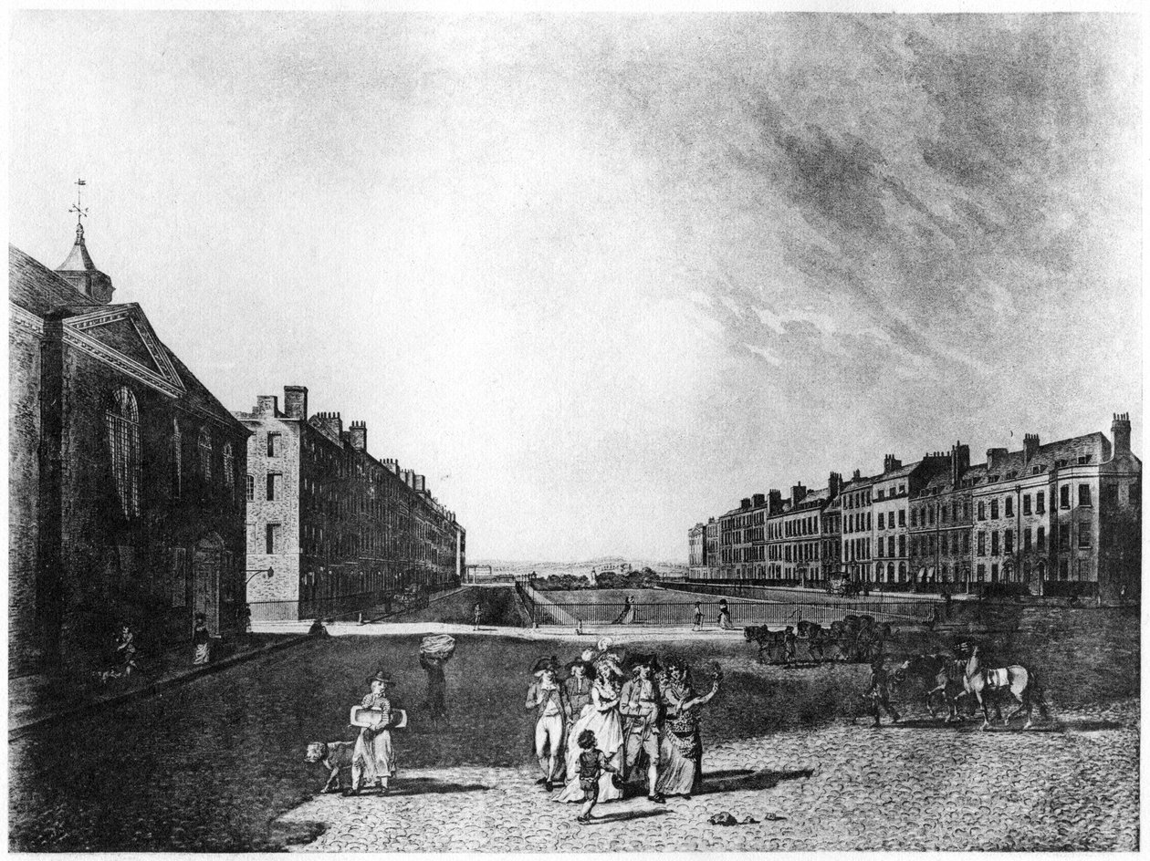 1787年，伦敦，布卢姆斯伯里皇后广场（Queen Square），1787年 作者 不明