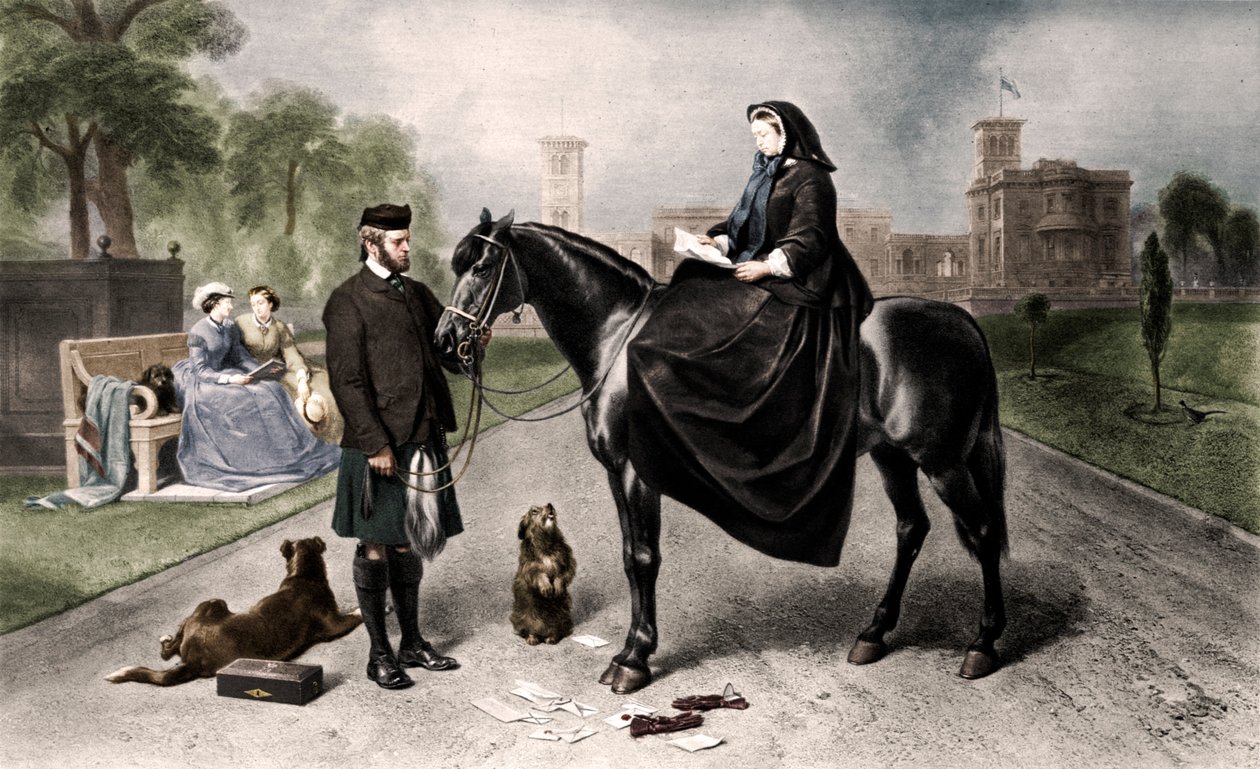 维多利亚女王在奥斯本楼（Osborne House），1865年1906年 作者 不明