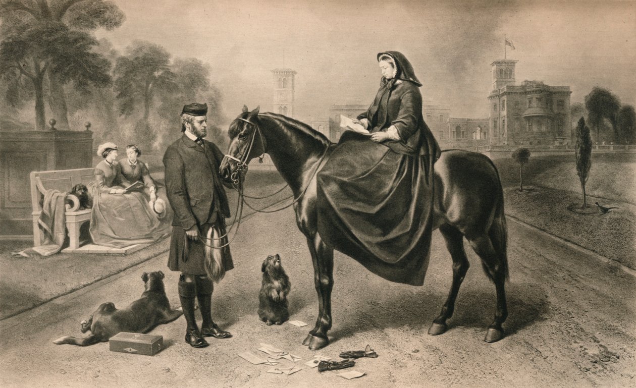维多利亚女王在奥斯本楼（Osborne House），1865年1906年 作者 不明
