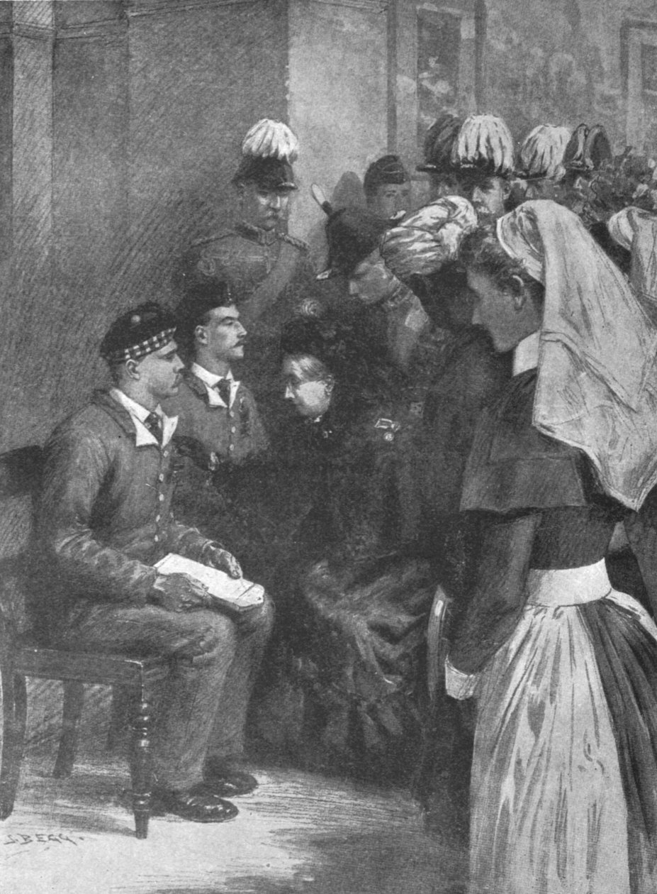 1898年5月14日，维多利亚女王授予维多利亚十字勋章（Dargai）英雄。1898年5月14日， 作者 不明