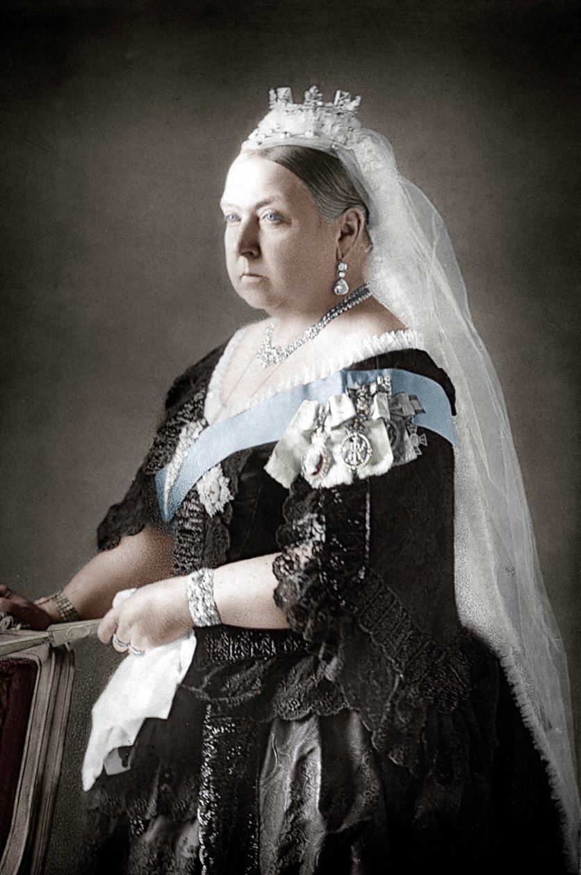 英国维多利亚女王，1890年 作者 不明