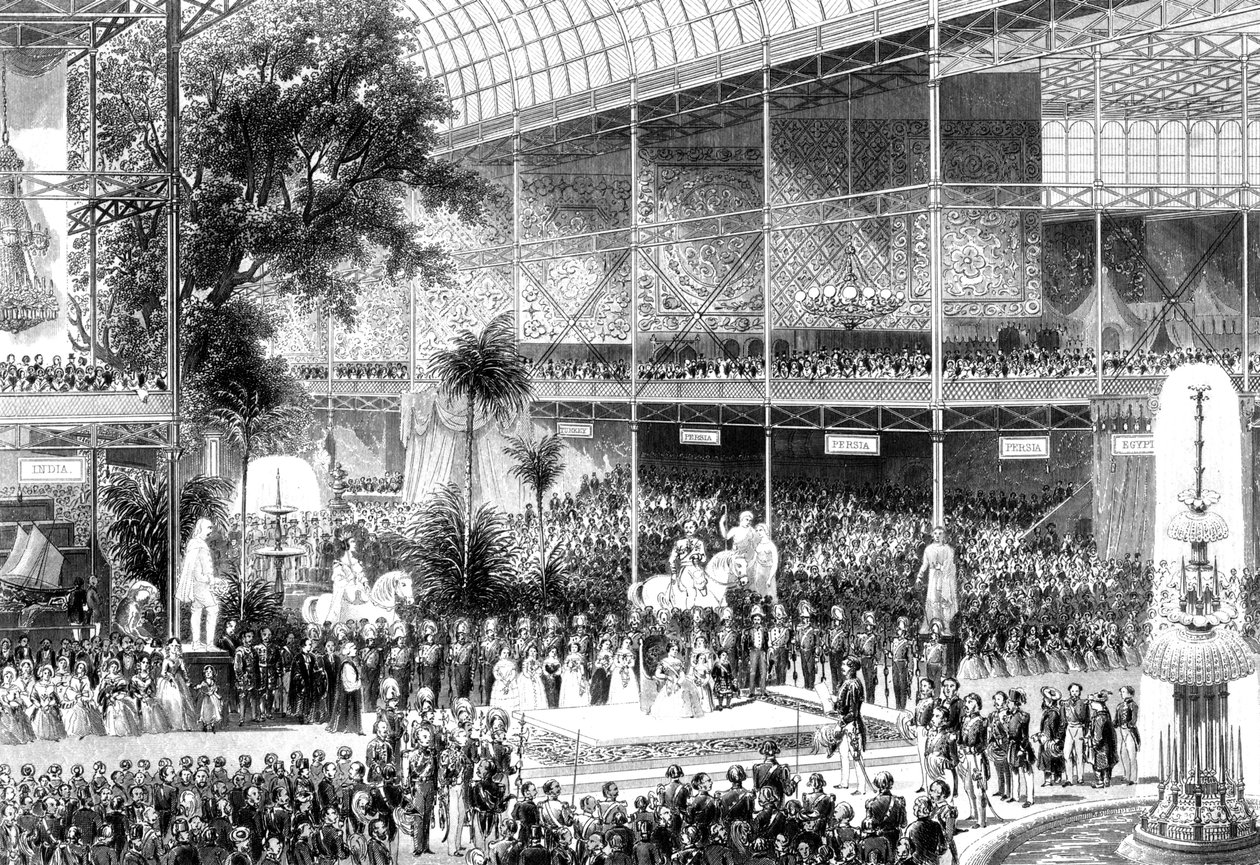 1851年5月1日，维多利亚女王在伦敦水晶宫开幕大展览 作者 不明