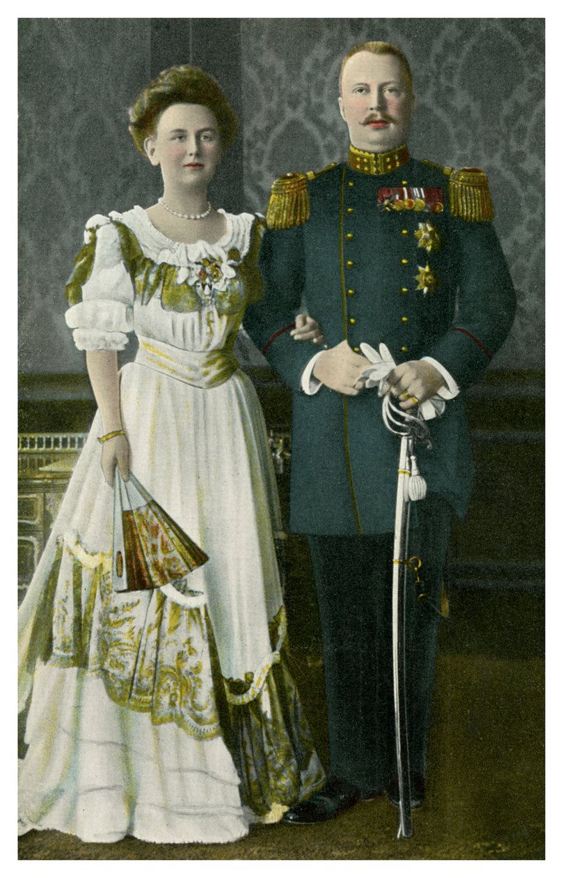 荷兰威廉女王（Wilhelmina）和亨利王子（Henry Prince），c1900s-c1910s 作者 不明