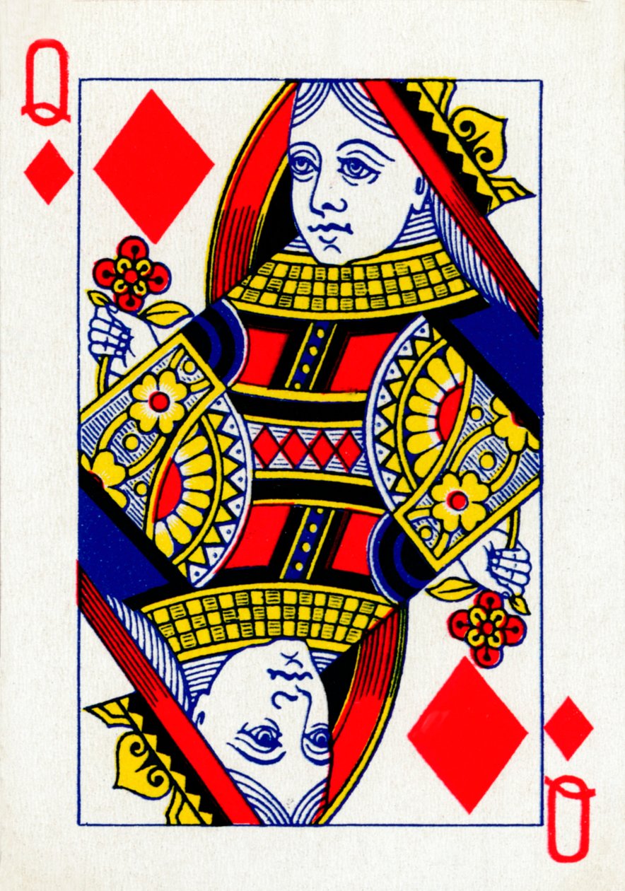 来自Goodall＆Son Ltd.扑克牌的钻石皇后，c1940 作者 不明